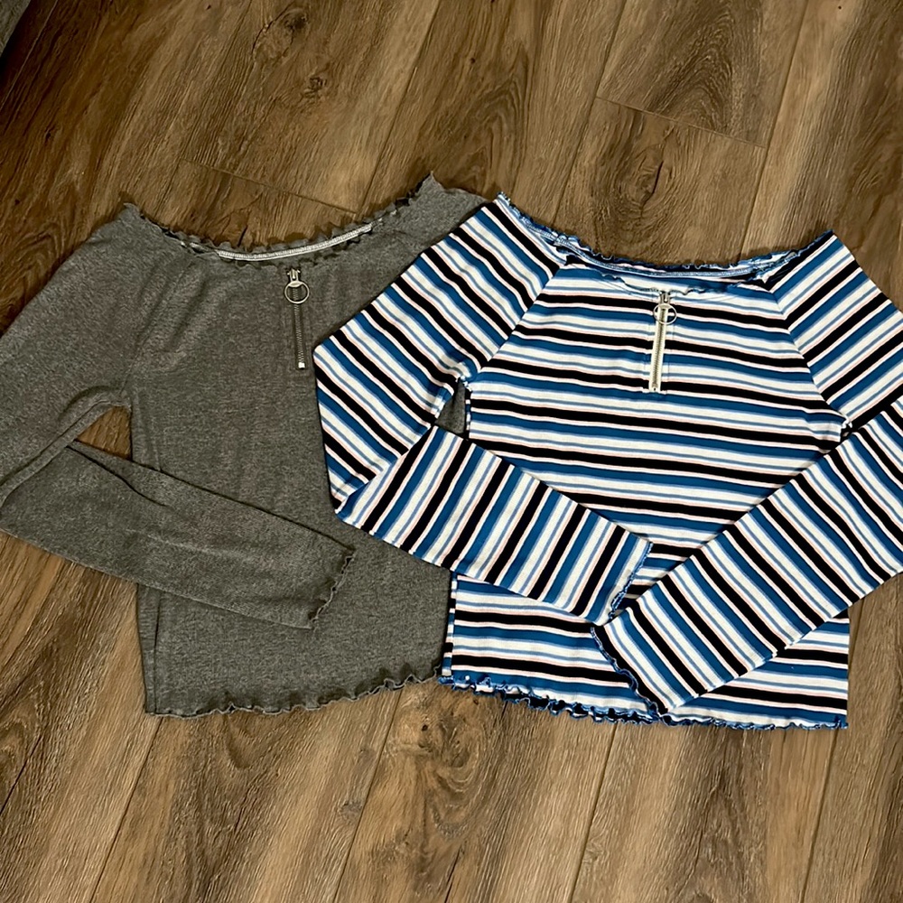 girls 14/16 Justice crop tops. Never been warn.